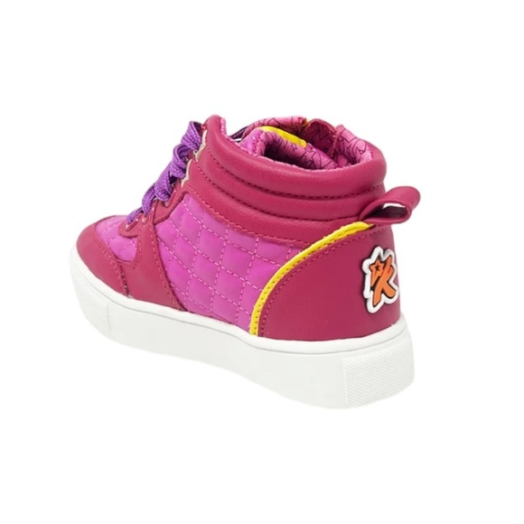 Karma’s World High Top Sneakers Little / Big Girls Size 11 Pink Fuchsia shoes - Picture 7 of 13